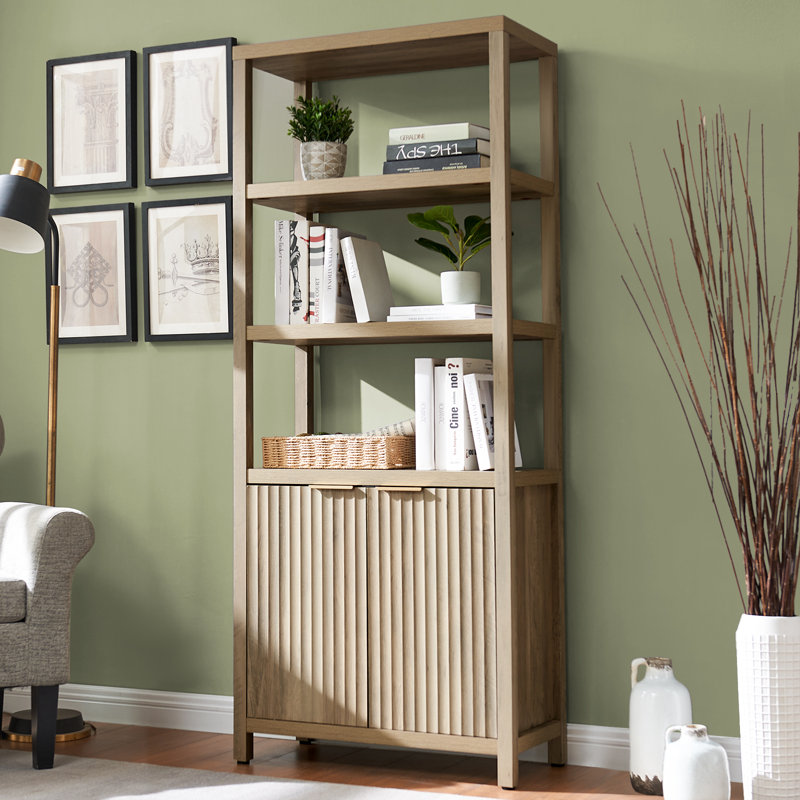180cm H x 75cm W Standard Bookcase, Sand Oak