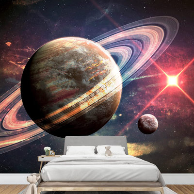 Planet In Outer Space Galaxy Border