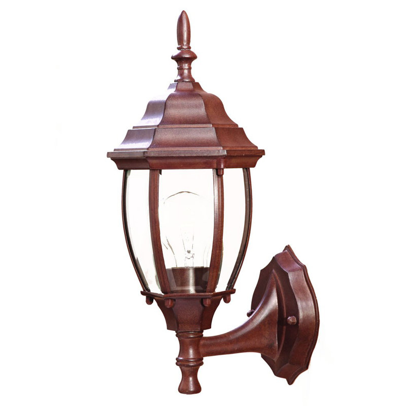 Lanterne murale Globe, Brun foncé