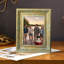 Cadre photo orné 3 pièces 5 "x 7" or antique pour cadeaux d'anniversaire