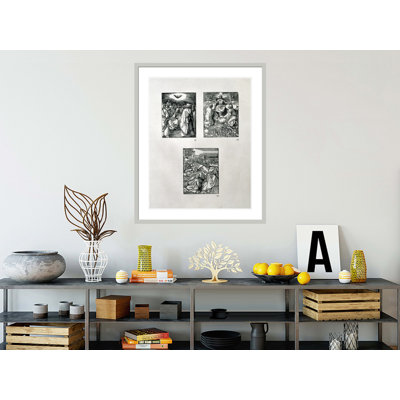The 'Small Passion' series (clockwise): Pentecost Last Judgement Agony in the Garden by Albrecht Dürer -Framed Giclee Print