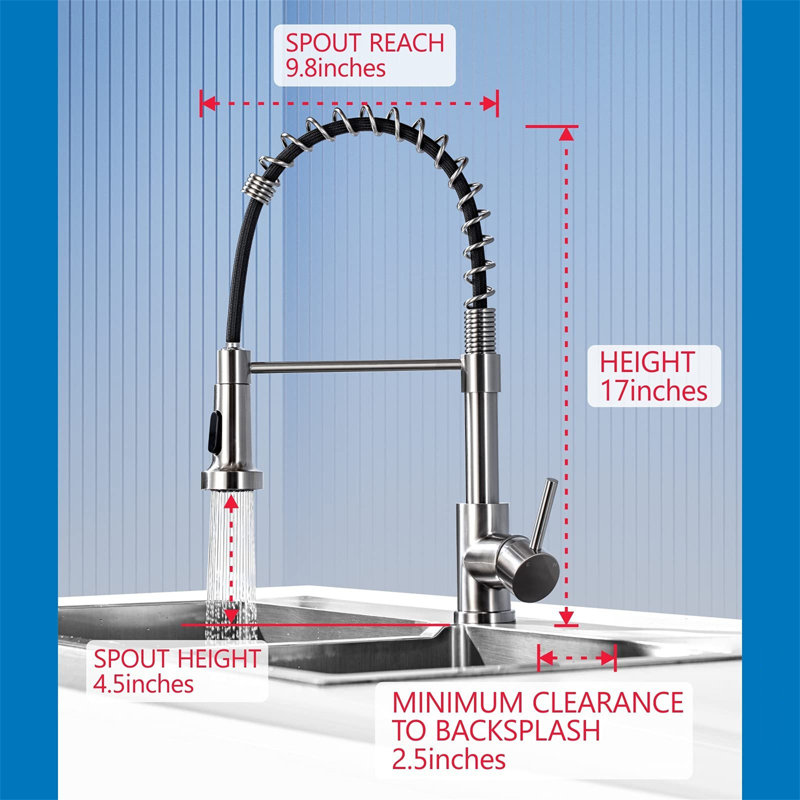 Nbarthome Pull Out Kitchen Faucet