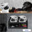 Wall-Mounted Helmet Rack, Aluminum Double Helmet Holder with Hooks for Hanging Clothes, Helmet Stand Storage Cabinet Organizer for Garage Shop Use, Black