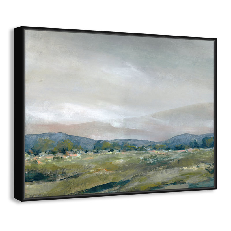 The Spring Coulee Print by Carol Robinson, Black, 31.5" H x 41.5" W