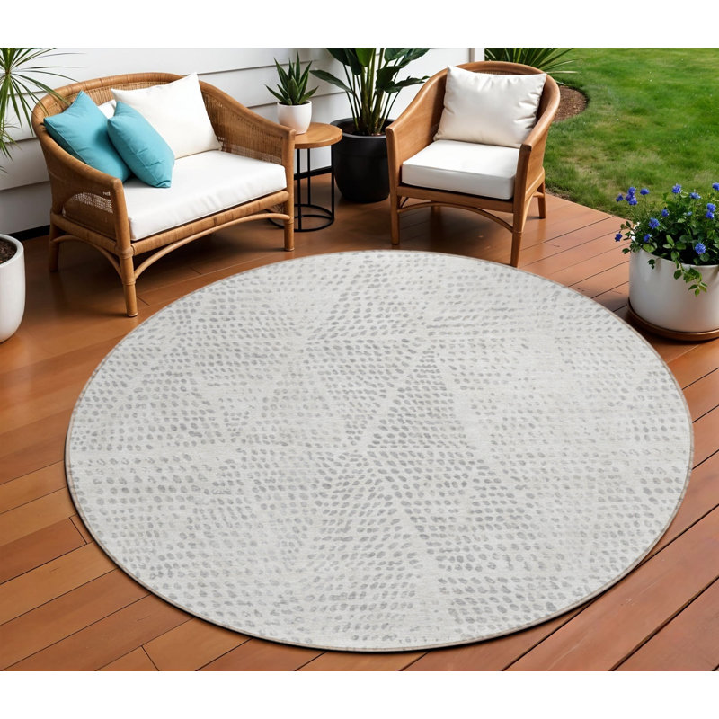 Tapis intérieur / extérieur rond 8 pi