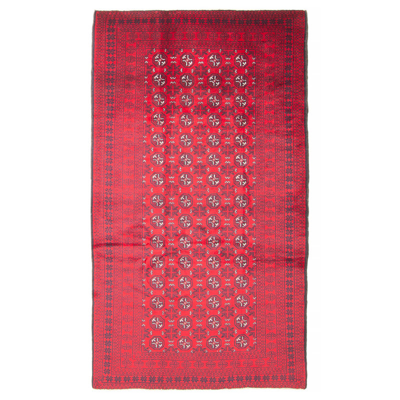 Tapis rouge Teimani 3 pi 8 po x 6 pi 8 po