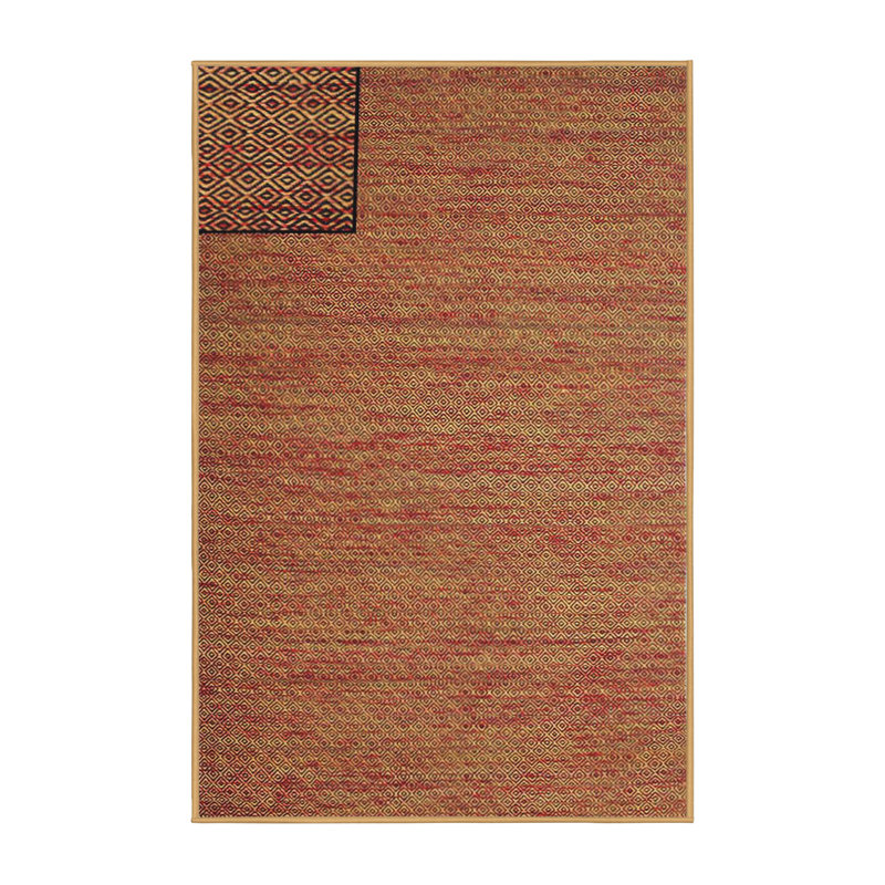 Tapis brun/noir zone contemporaine, Rectangle 5 pi x 7 pi