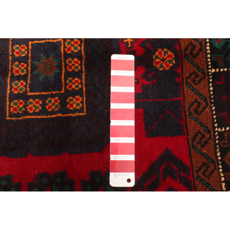 Rizbaft Red Rug 3'6" x 6'4"