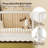 Aiago Modern Solid Wood Legs Baby Cot with Storage-25398485