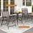 3 Pcs Outdoor Bistro Dining Furniture Set With 1.57" Umbrella Hole Rippled