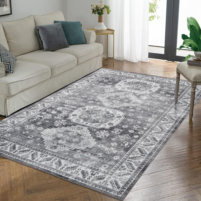 Très grand tapis lavable 10 x 13 po