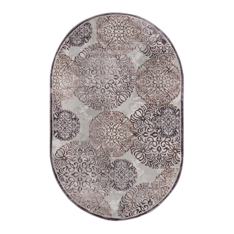 Alissa Abstract Indoor Rug, Oval 4' x 6'