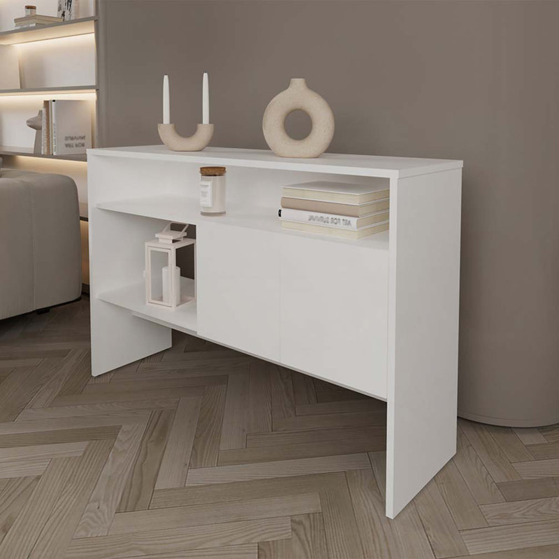 Console Midway, salon, blanc, Blanc