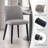 Mid-Century Upholstered Dining Chairs with Solid Wood Legs, Curved Back-1692723143