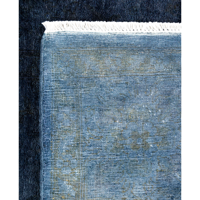 Overdyed One-of-a-Kind 4' 1" X 6' 1" Hand Knotted Area Rug