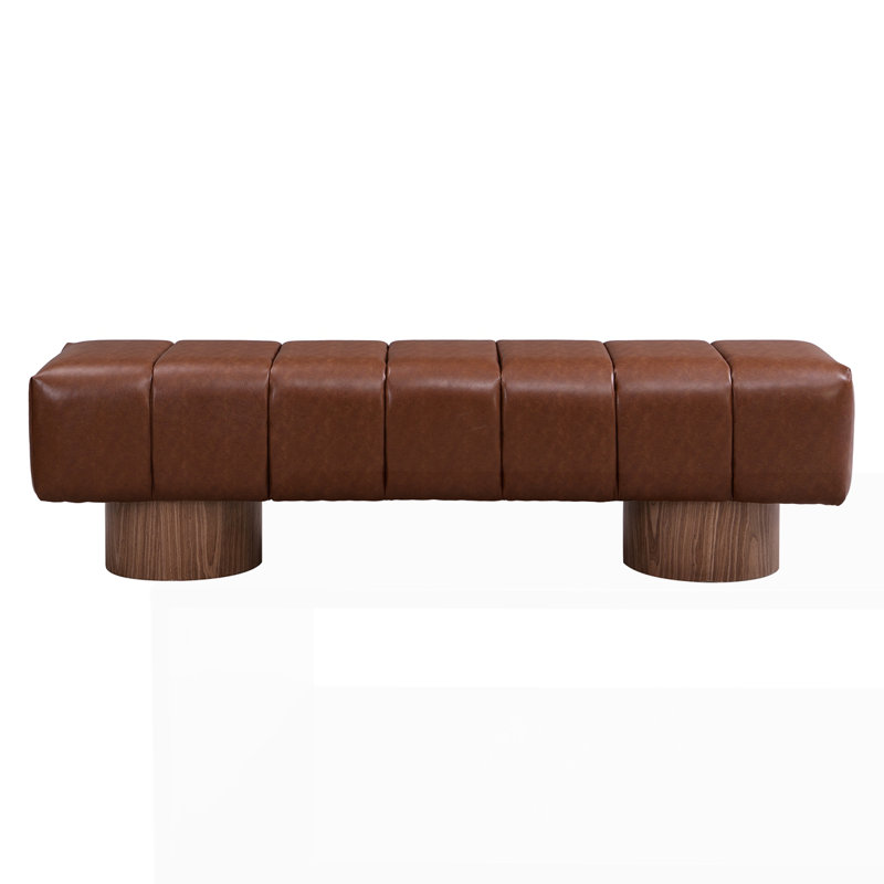 Upholstered Dining Bench for Dining Room, Brown