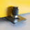 Black Rustic Two Wheel Adjustable Wall Mount Floor Guide