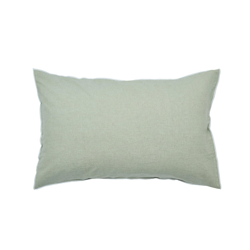 Cotton Blend 3 Piece Duvet Cover Set, Double Duvet Cover + 2 Pillowcases, Sage