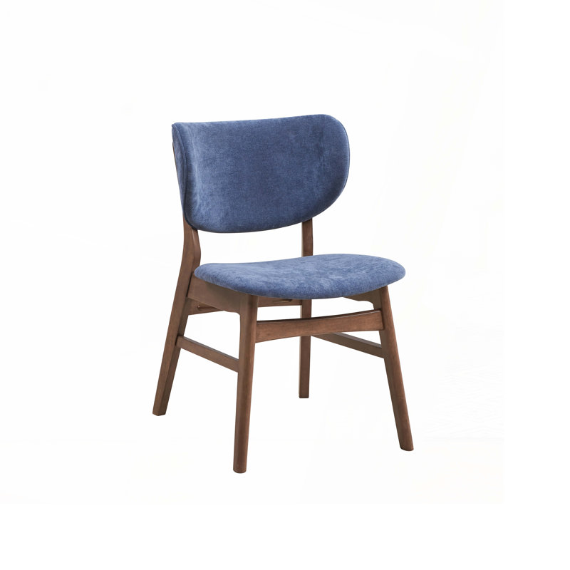 Ensemble de 2 chaises de salle à manger rembourrées, Bleu
