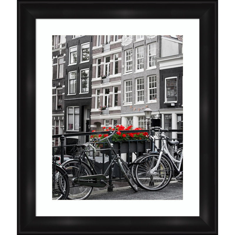 Pierron Black Picture Frame with Mat, 16" x 20"