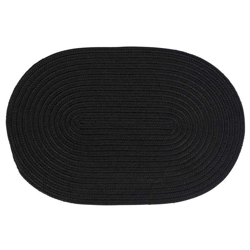 Tapis de porte intérieur / extérieur Trautman, Noir, L 26 po x L 40 po