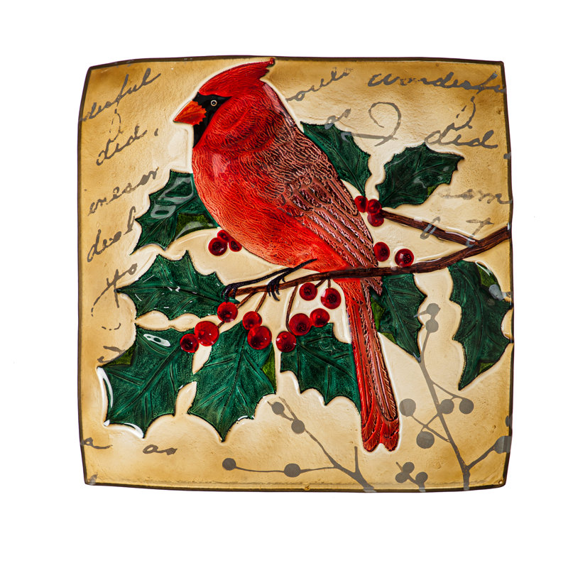 Glass Birdbath