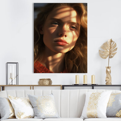 Coral Chronicles Woman Portrait, reproduction d'art sur toile