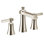 Ensemble de garniture de robinet de salle de bain à poignée double Moara Flara, valve requise