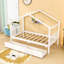Lit simple en bois avec 2 tiroirs et garde-corps-2079343738