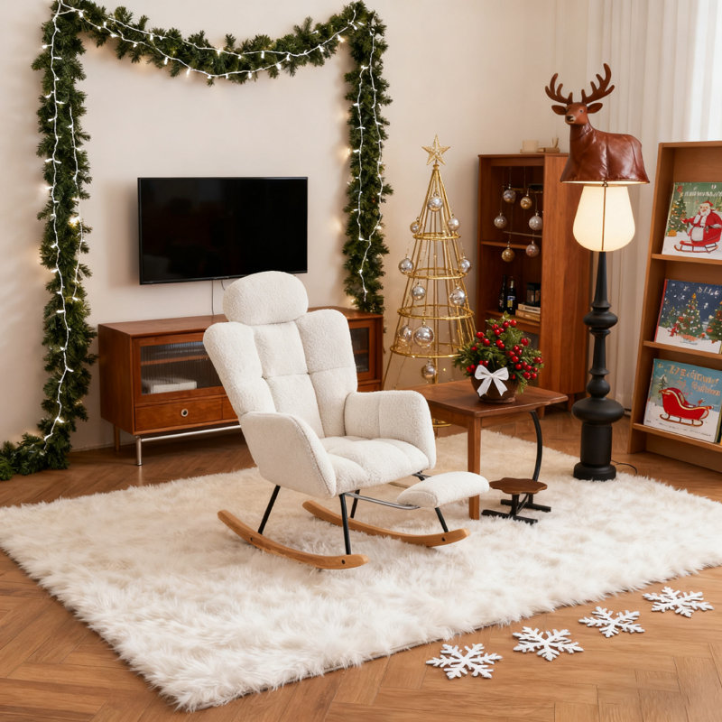 Rocking Chair, Ivory