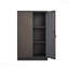 Armoire de rangement en métal avec portes verrouillables et tablette réglable
