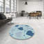 Tapis bleu marine à motifs Adilene-30403884