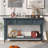 Classic Retro Style Console Table With Three Top Drawers And Open Style Bottom Shelf,entryway table,sofa table,entry table-2123646006