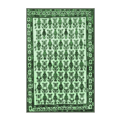 Tapis traditionnel vert émeraude 641