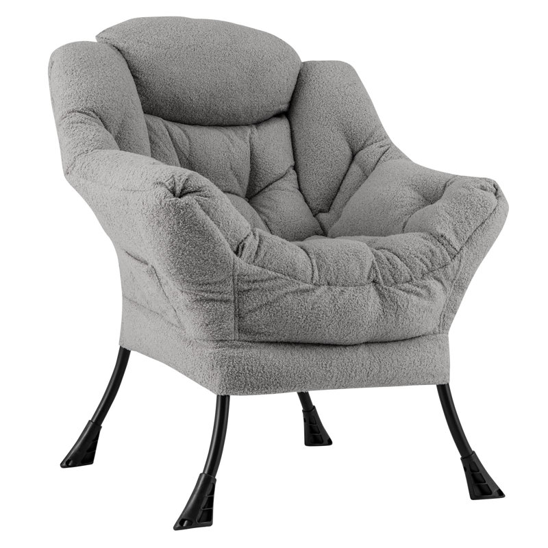 Upholstered Accent Chair, Grey
