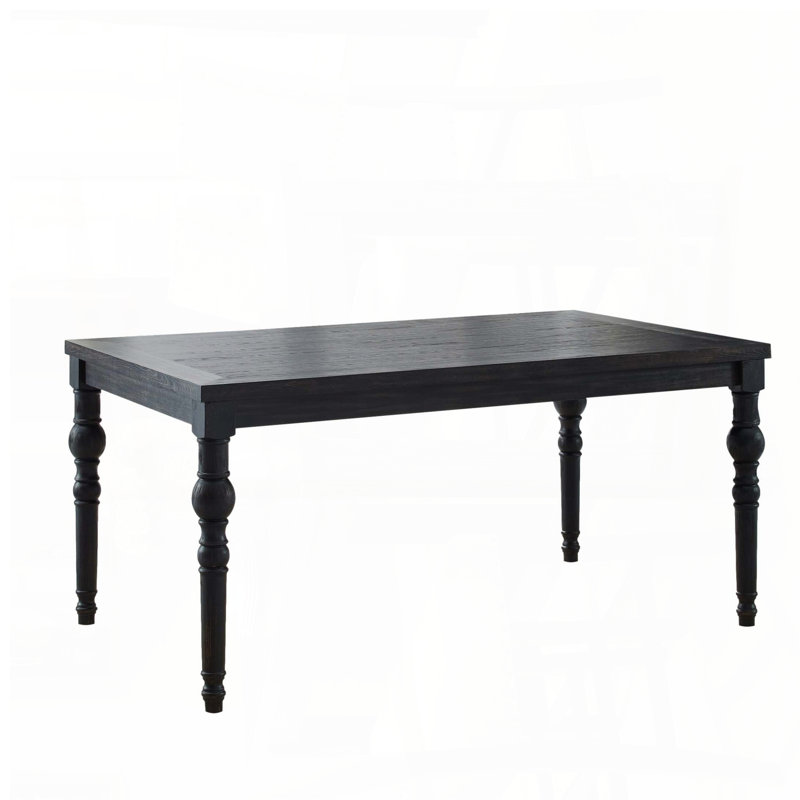 Table de salle à manger de style traditionnel - Finition noire
