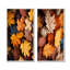 Ensemble de salon art mural jaune et orange feuilles d'automne Mapple I - 2 feuilles-453470141-453470139