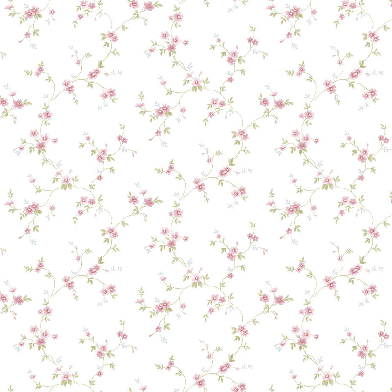 Pretty Prints Como Floral Trail Wallpaper Roll