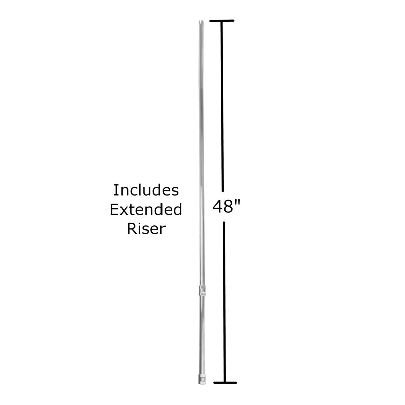 Exposed Thermostatic Shower System 48" Wall Mounted with 1.75 GPM Hand shower and Lever/Cross Handles