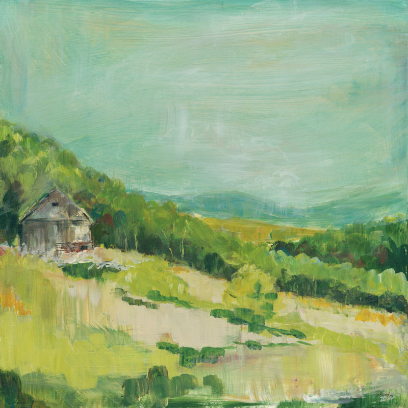 " Upper Fields " by Sue Schlabach Painting Print, 20" H x 20" W x 1.25" D
