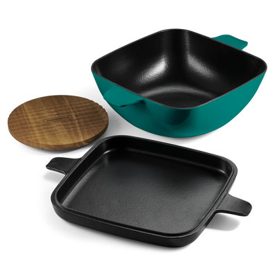 Tramontina Cultura 6.5 Qt Enameled Cast Iron Multi-Cooker with Reversible Lid