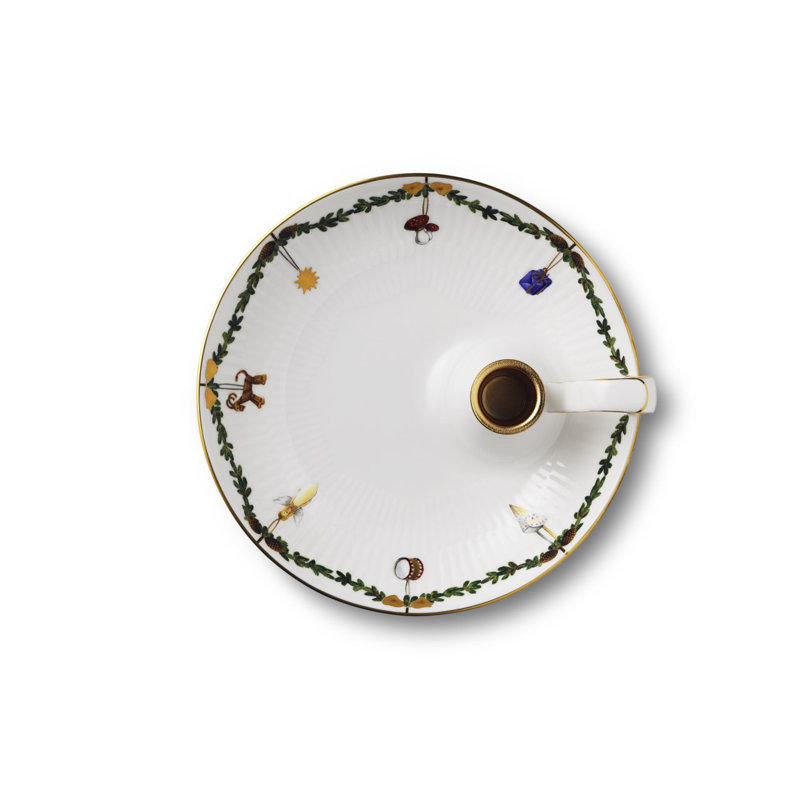 Star Fluted Christmas Porcelain Dish