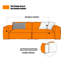 Canapé modulaire orange en cuir véritable-1038754669-1038754668-1038754580