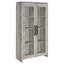 Armoire haute rustique en bois d'ingénierie avec rangement à 2 portes