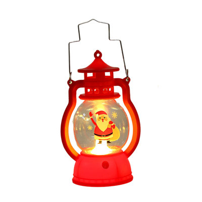 Lighted Christmas Decor Battery Clear LED Lights Hanging Lantern Christmas Tree Pendant Novel Props Light For Xmas Party Home Decor