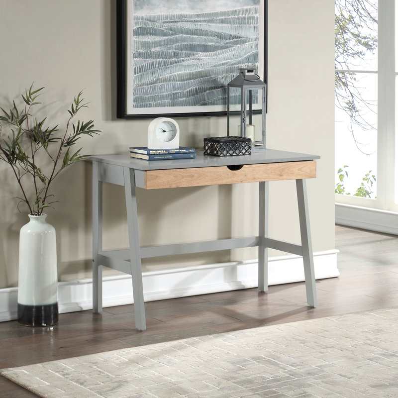 Bureau Hilton gris / naturel