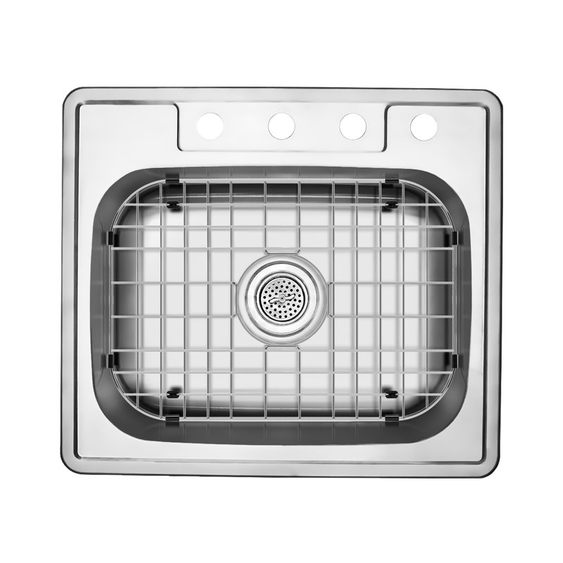 Drop-In Single Bowl Stainless Steel Kitchen Sink