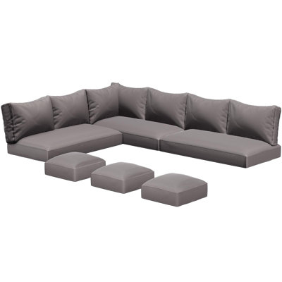 Coussins de rechange d'extérieur résistants à l'eau pour ensembles de conversation de patio