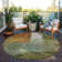 Machine Washable Indoor/Outdoor Chayden ACN1100 Green Rug