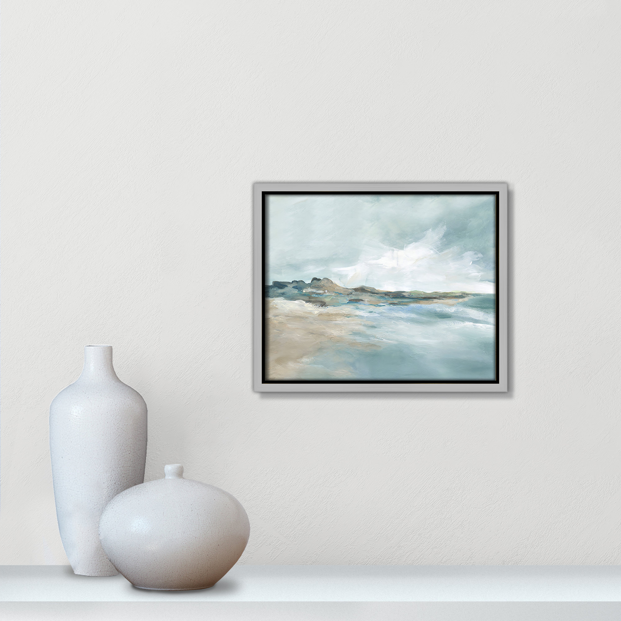Sandpoint Print by Carol Robinson, 9.5" H x 11.5" W, Silver